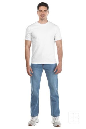 Playera Cuello Redondo Manga Corta para Hombre Color Blanco