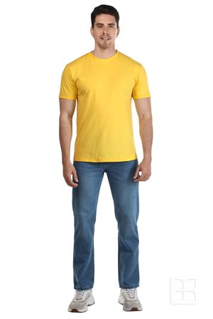 Playera Cuello Redondo Manga Corta para Hombre Color Canario