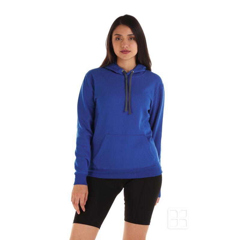 Sudadera con Capucha, Cangurera y Cierre Unisex para Adulto · 50% Algodón  50% Poliéster · Color Marino