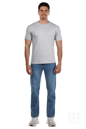 Playera Cuello Redondo Manga Corta para Hombre Color Jaspe