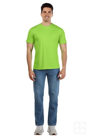 Playera Cuello Redondo Manga Corta para Hombre Color Limón