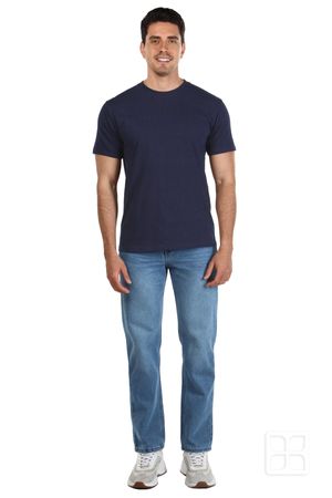 Playera Cuello Redondo Manga Corta para Hombre Color Marino