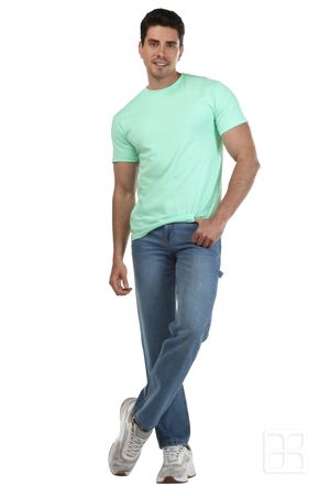 Playera Cuello Redondo Manga Corta para Hombre Color Menta