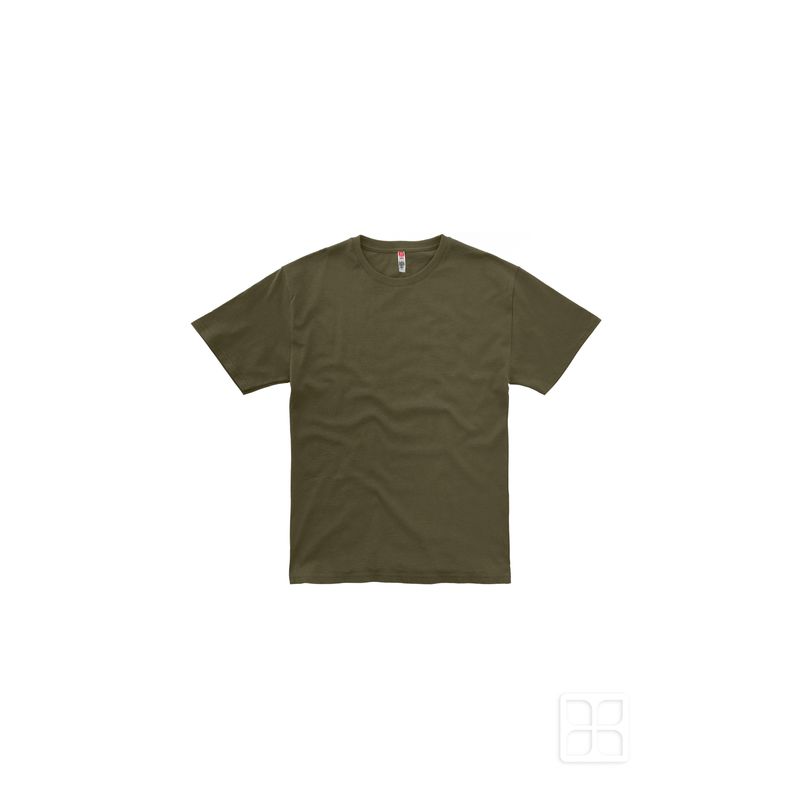 camiseta verde militar en blanco con cuello redondo y manga corta para  niños 11728287 PNG