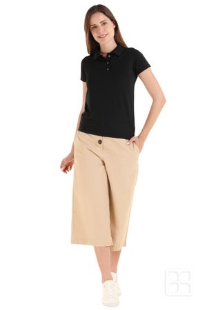 Playera Tipo Polo Premium 100% Poliéster Para Mujer Color Negro