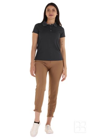 Playera Tipo Polo Premium 100% Poliéster Para Mujer Color Carbón