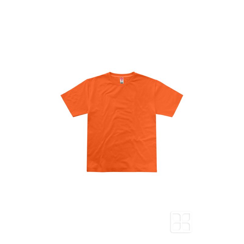 CAMISETA DE CUELLO REDONDO ECONÓMICA COLOR NARANJA