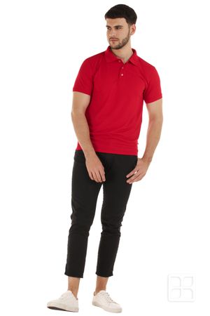 Playera Tipo Polo Premium 100% Poliéster Para Hombre Color Rojo