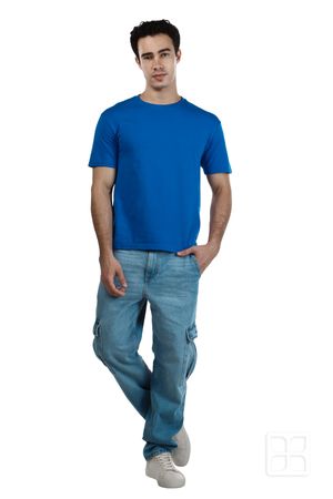Playera Cuello Redondo Manga Corta para Hombre Color Rey