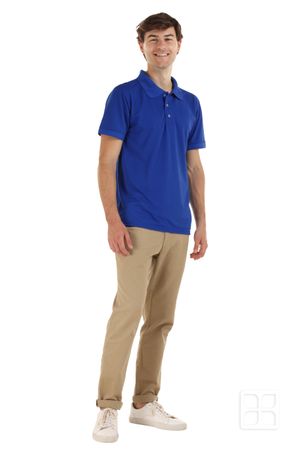 Playera Tipo Polo Premium 100% Poliéster Para Hombre Color Rey