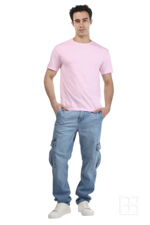 Playera Cuello Redondo Manga Corta para Hombre Color Rosa