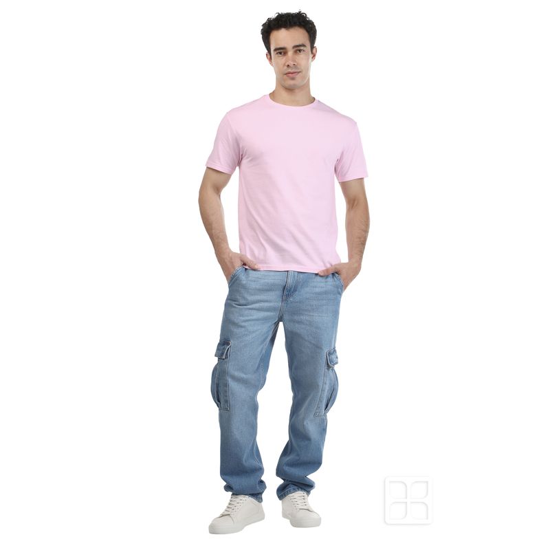  Camisetas para hombre de manga corta ajustada de algodón con  cuello redondo, camiseta atlética para correr, manga corta, transpirable,  Rosado : Ropa, Zapatos y Joyería