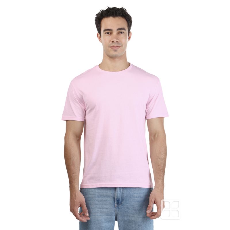  Camisetas para hombre de manga corta ajustada de algodón con  cuello redondo, camiseta atlética para correr, manga corta, transpirable,  Rosado : Ropa, Zapatos y Joyería