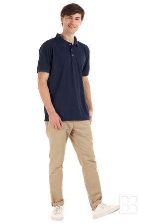 Playera Tipo Polo Premium 100% Poliéster Para Hombre Color Marino