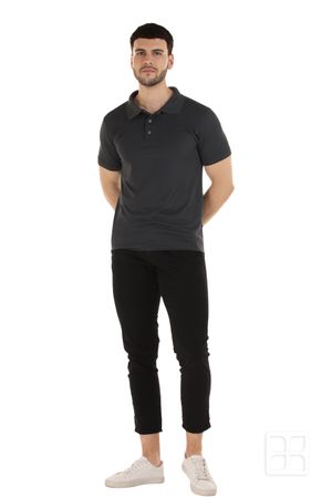 Playera Tipo Polo Premium 100% Poliéster Para Hombre Color Carbón