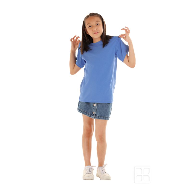 Guapa sin desperdicio' - Camiseta manga corta niña (azul celeste) - Kfetera