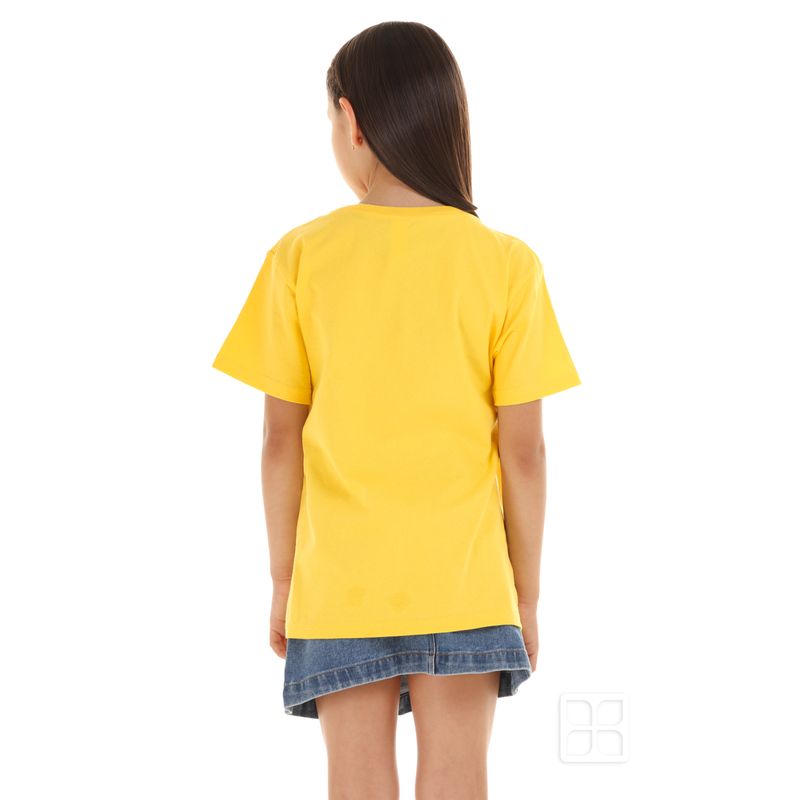 camiseta amarilla en blanco cuello redondo manga corta para niños 11728279  PNG