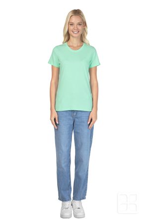 Playera Cuello Redondo Manga Corta para Mujer Color Menta