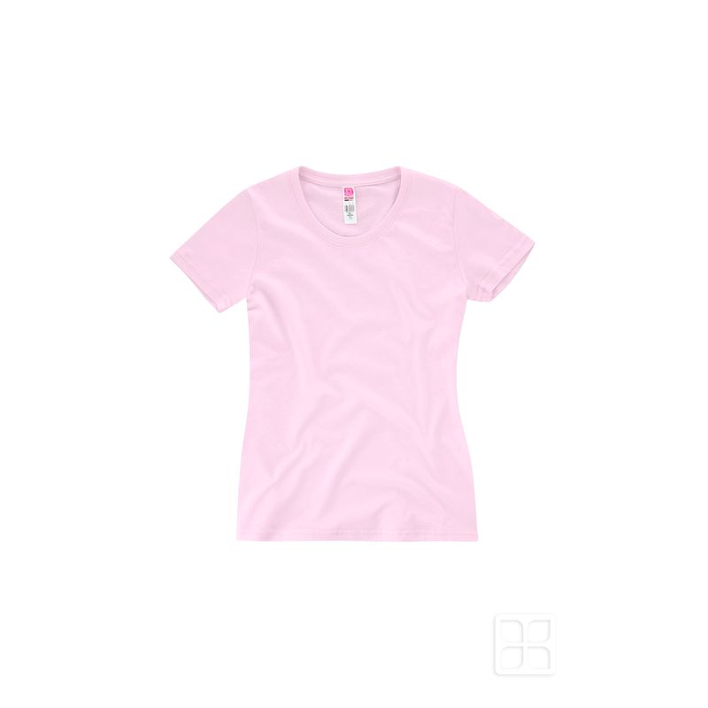 Playera Cuello Redondo Manga Corta Para Mujer Rosa