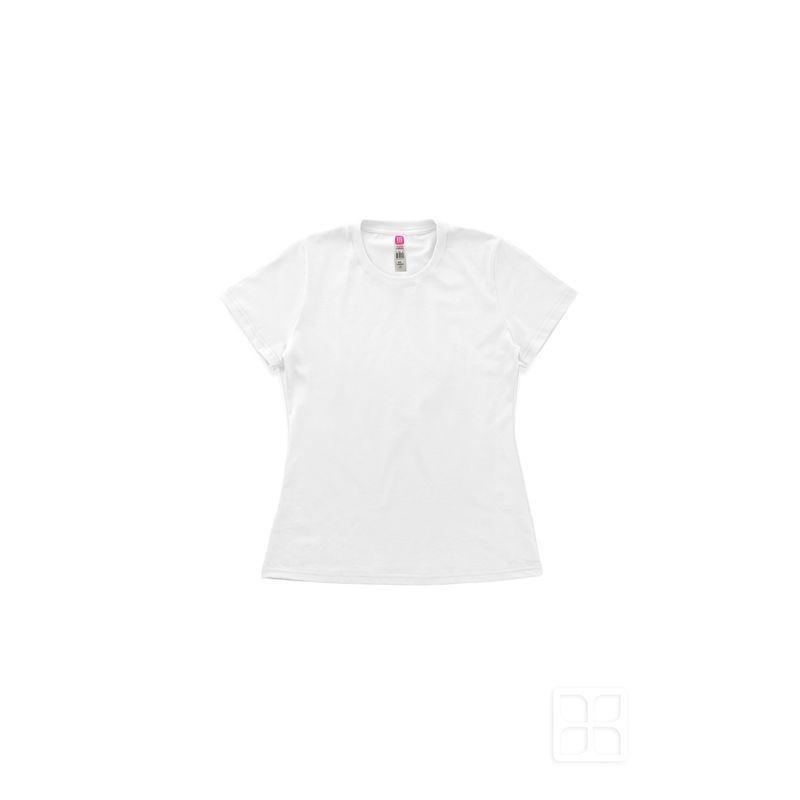 Playera Cuello Redondo Manga Corta Para Mujer Blanco 