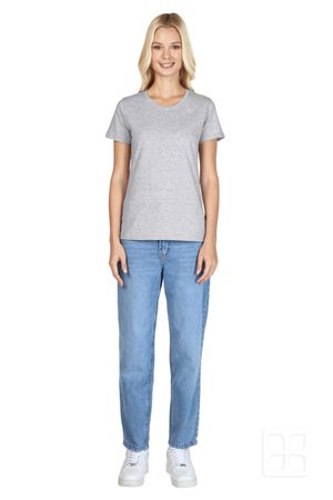 Playera Cuello Redondo Manga Corta para Mujer Color Jaspe