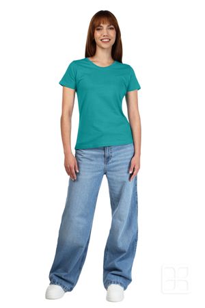 Playera Cuello Redondo Manga Corta para Mujer Color  Perry