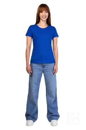 Playera Cuello Redondo Manga Corta para Mujer Color Rey