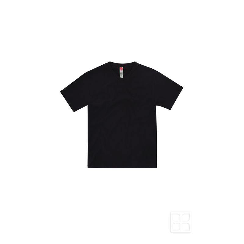 Playera Cuello V Manga Corta Para Hombre Negro