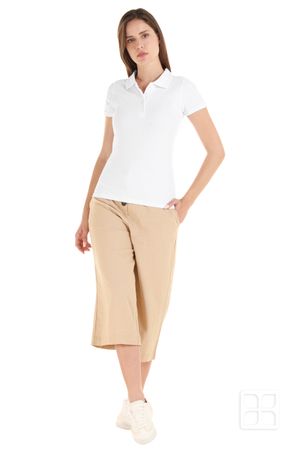 Playera Tipo Polo Premium para Mujer Color Blanco