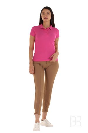 Playera Tipo Polo Premium para Mujer Color Heliconia
