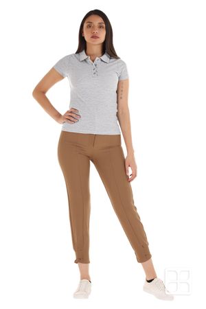 Playera Tipo Polo Premium para Mujer Color Jaspe