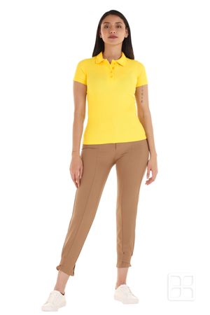 Playera Tipo Polo Premium para Mujer Color Canario