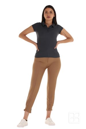 Playera Tipo Polo Premium para Mujer Color Carbón