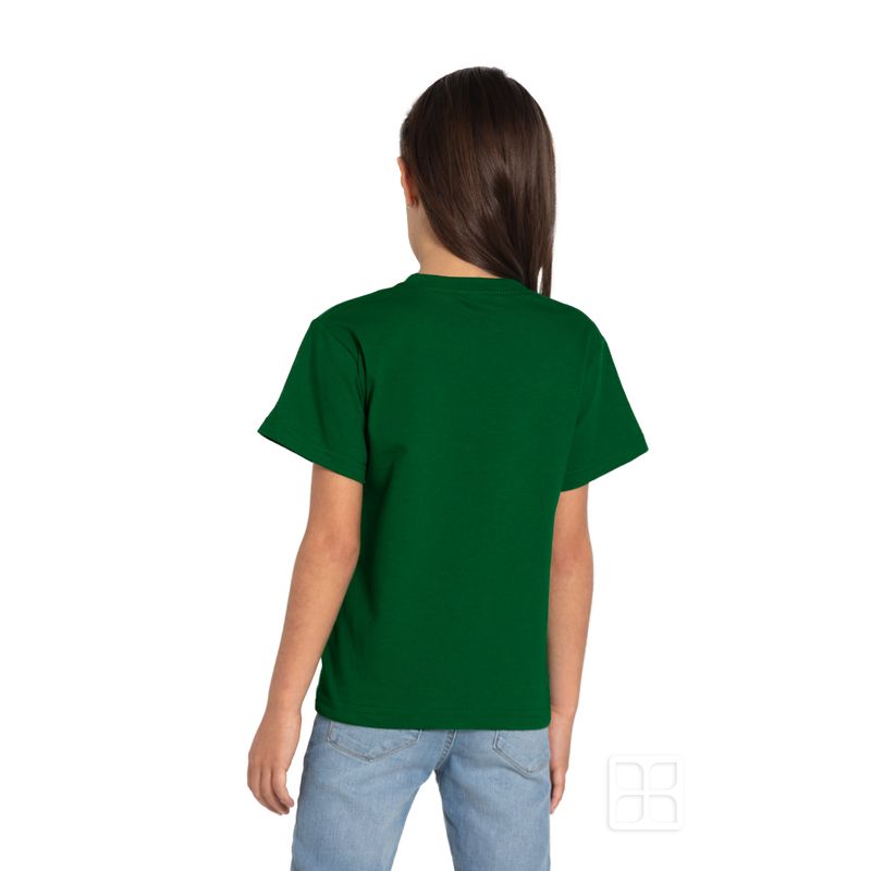  Camiseta de color sólido para niña pequeña, cuello redondo,  manga corta, blusa casual de verano, ropa para niños, Verde : Ropa, Zapatos  y Joyería