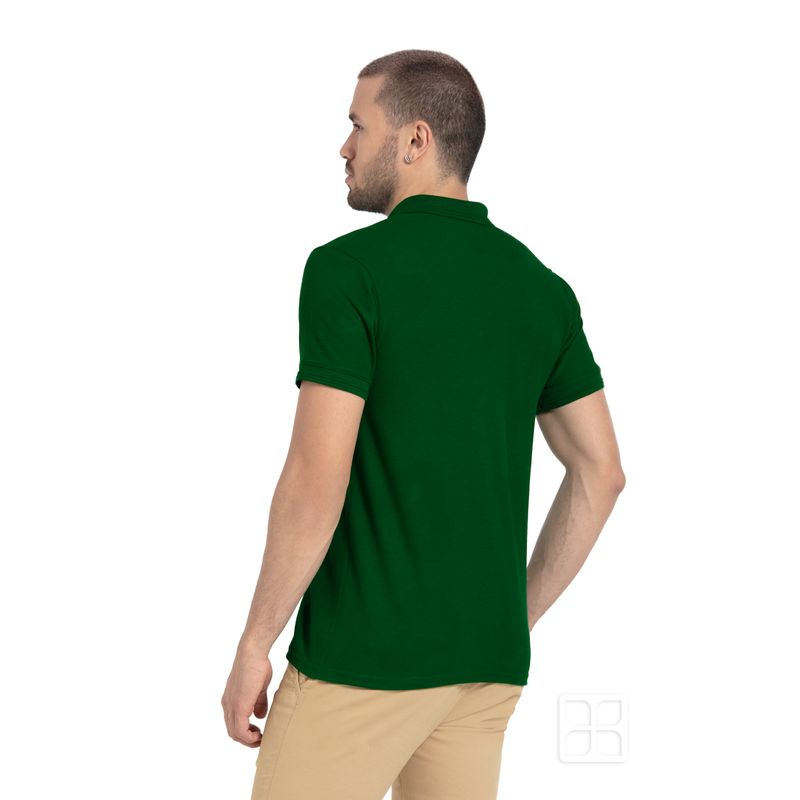 Playera tipo polo verde bandera new arrivals