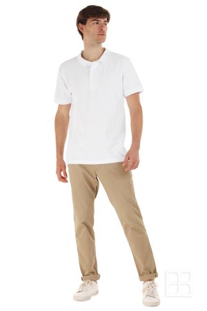 Playera Tipo Polo Premium para Hombre Color Blanco