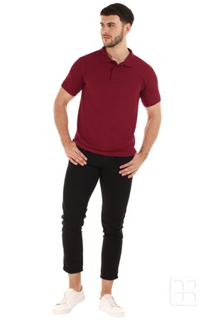 Playera Tipo Polo Premium para Hombre Color Cherry