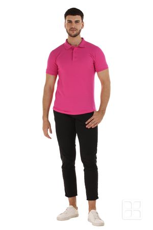 Playera Tipo Polo Premium para Hombre Color Heliconia