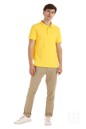Playera Tipo Polo Premium para Hombre Color Canario
