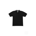 Playera tipo polo discount negra