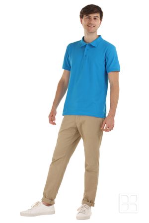 Playera Tipo Polo Premium para Hombre Color Turquesa