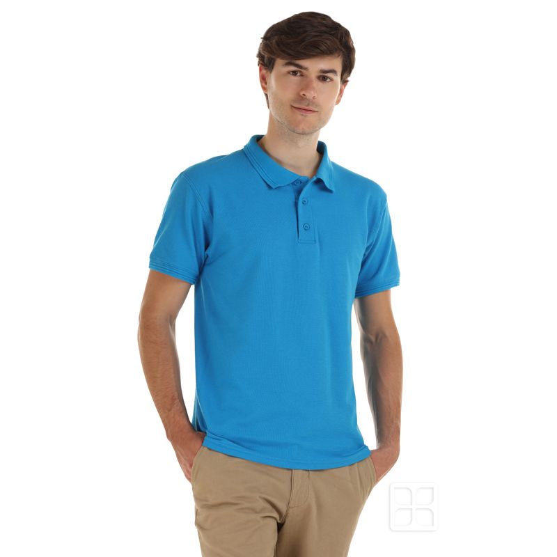 Playera Tipo Polo Premium Para Hombre Turquesa