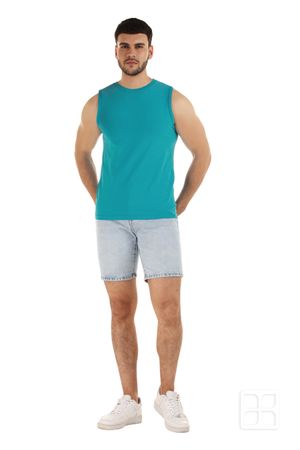 Playera Cuello Redondo sin Mangas Unisex Color Perry