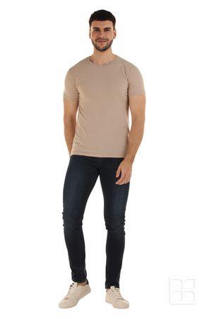 Playera Cuello Redondo Manga Corta Premium para Hombre Color Bronce Jaspe