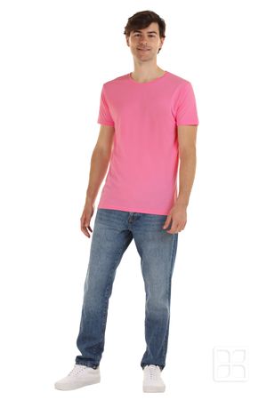Playera Cuello Redondo Manga Corta Premium para Hombre Color Fresa