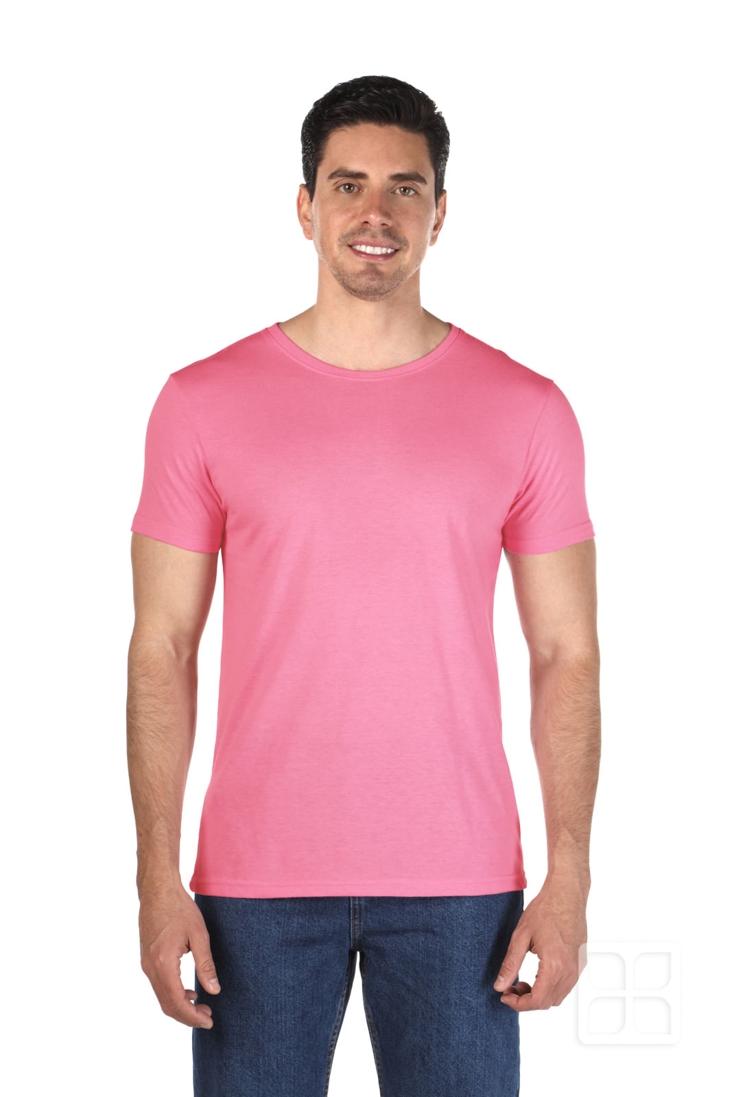 Playera Cuello Redondo Manga Corta De Alta Calidad Para Hombre Fresa