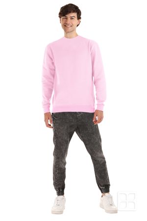 Sudadera Premium Unisex Cuello Redondo Color Rosa