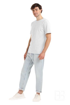 Playera 100% Algodón Peinado Cuello Redondo Manga Corta Premium para Hombre Color Blanco