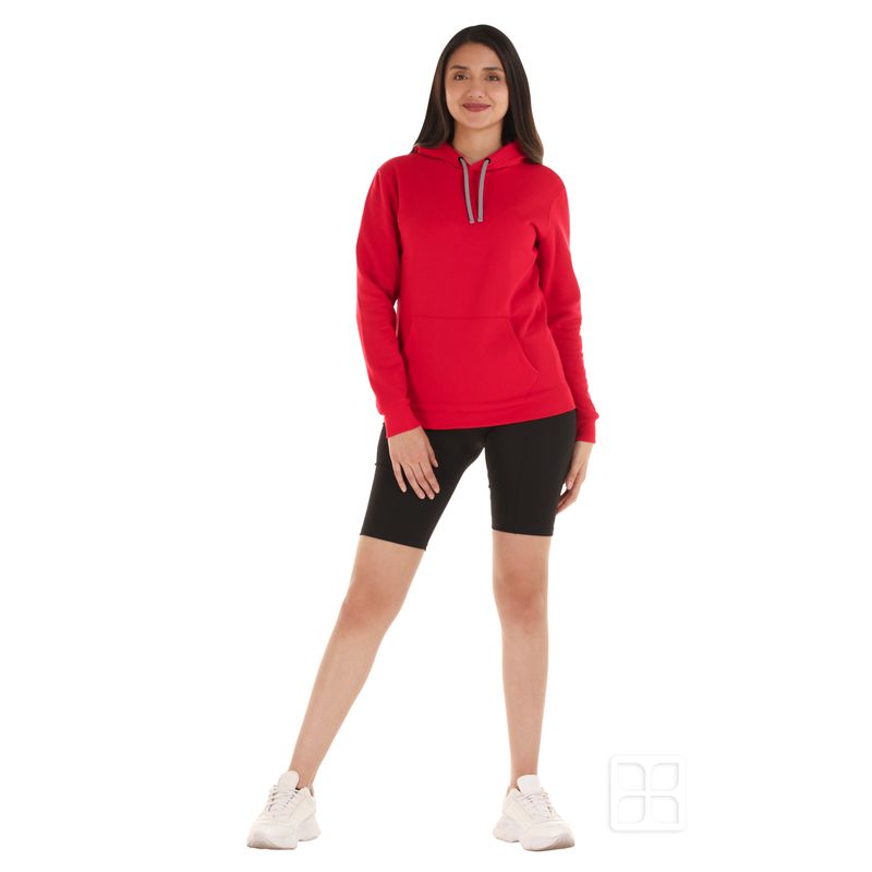 Sudadera con Capucha y Cangurera Unisex para Adulto Color Rojo – SíPromo