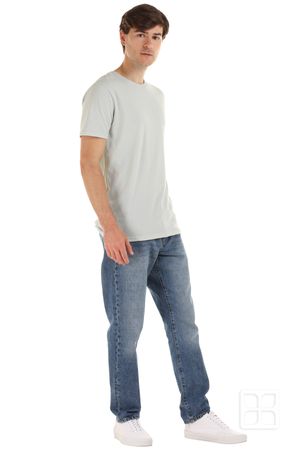 Playera Cuello Redondo Manga Corta Premium para Hombre Color Menta Jaspe